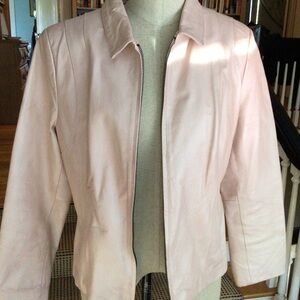 Vintage pink leather jacket
